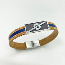 Load image into Gallery viewer, Stoke Saver Onewheel™ bracelet view from side with logo Stoke Saver visible on sterling silver bead