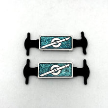 Load image into Gallery viewer, Blue Green Color Shift Shoe Charms