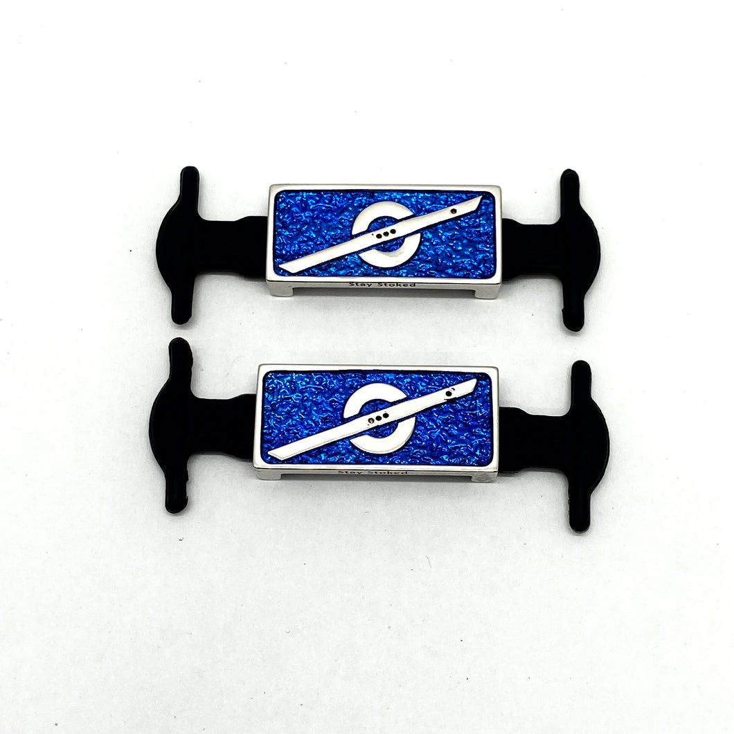 Blue Electric Shoe Charms